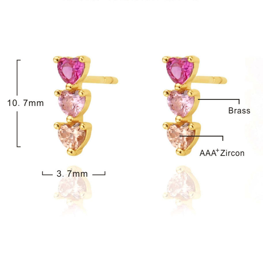 Orecchini Fuive cascata di zinrconi