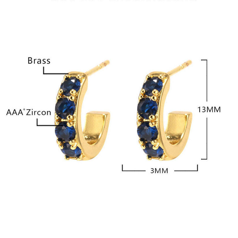 Orecchini Fuive fantasia di zirconi