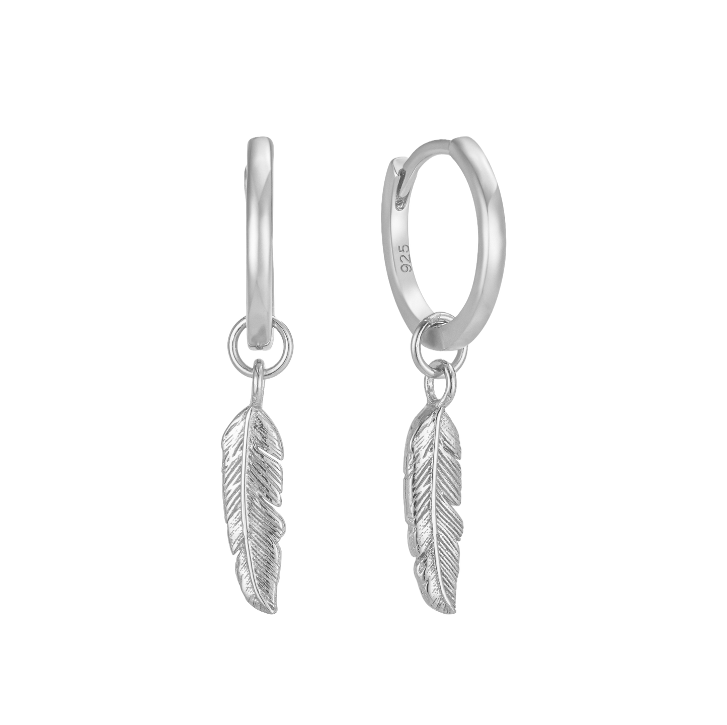 Orecchini Fuive Plume in Argento 925 - Gioielli ispirati alle piume graziosi e lussuosi