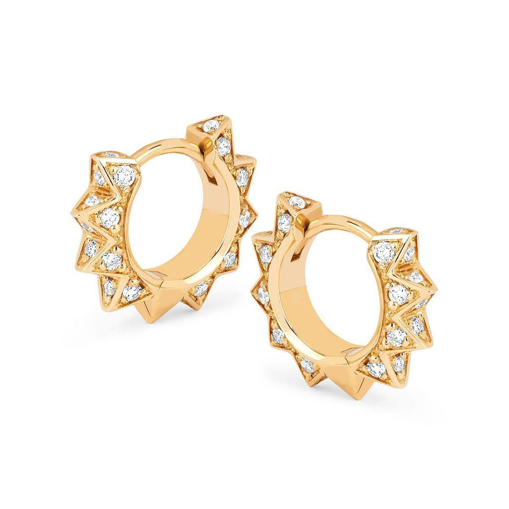 Orecchini Fuive Sunny in Argento 925 Placcati Oro 18kt - Gioielli ispirati al sole radiosi e affascinanti